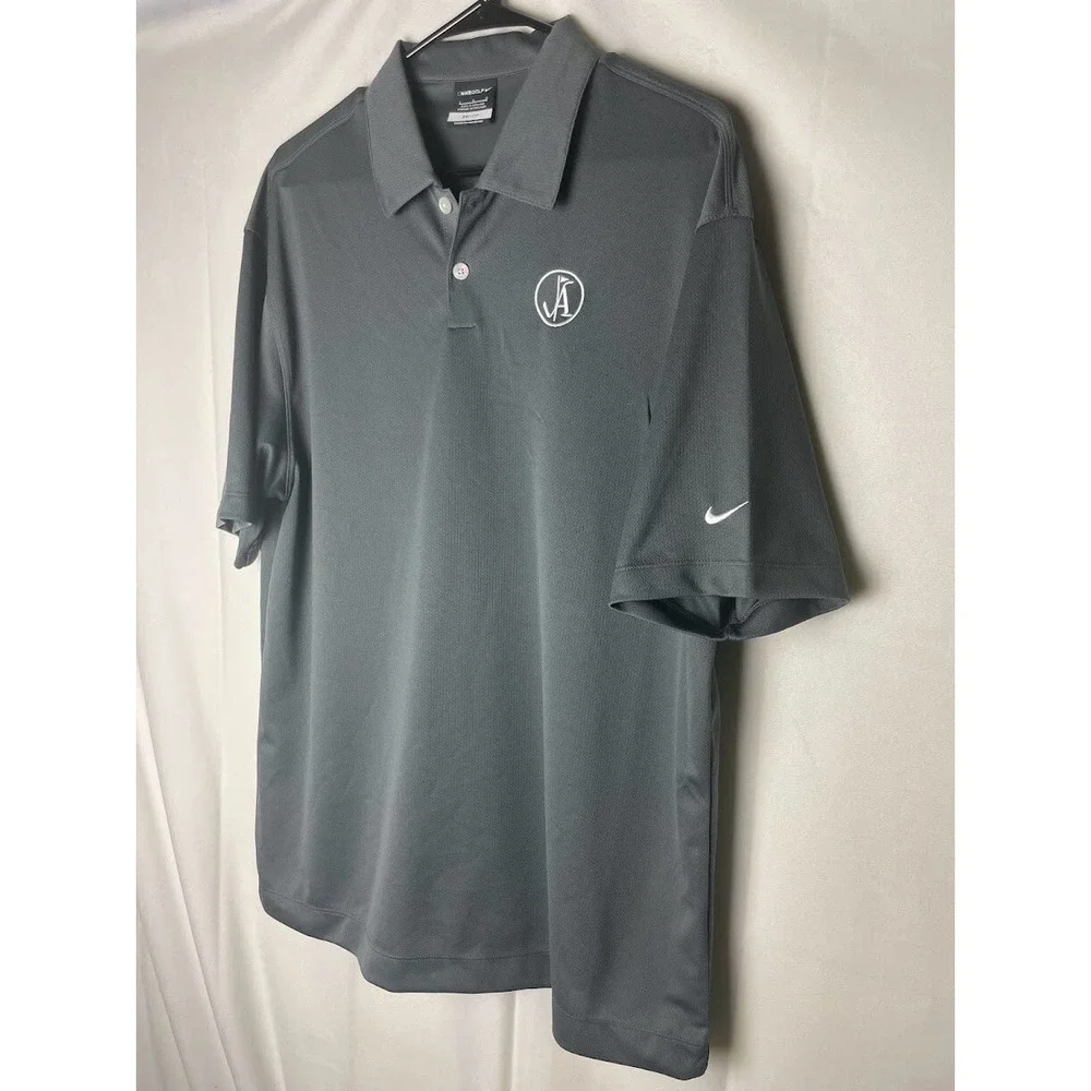 Nike Golf Atlanta Country Club Men's Polo Shirt Gray Size Large